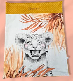 Couverture Lion Moutarde