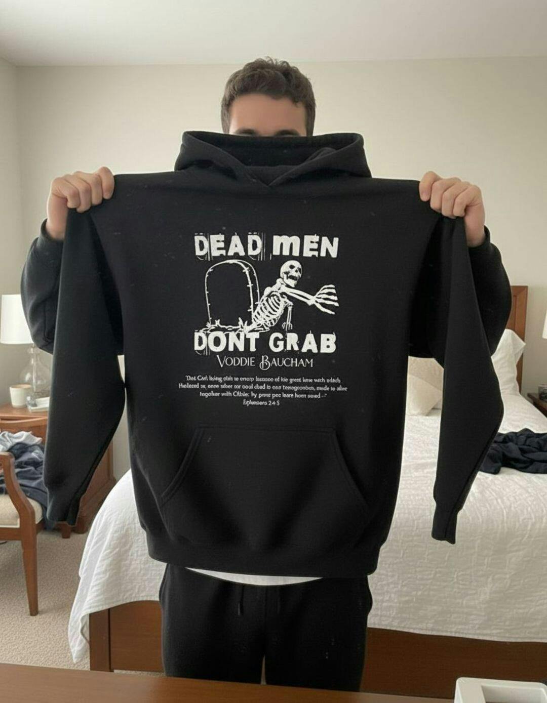 Dead Men Don't Grab - Unisex Hoodie – Calvinist Apparel