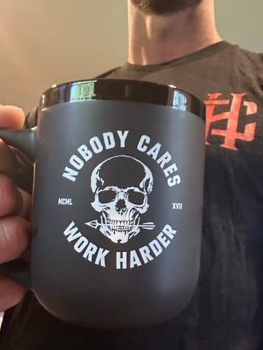 Nobody Cares Skull Mug | 17oz Coffee Mug Nobody Cares Skull Mug | 17oz Coffee Mug