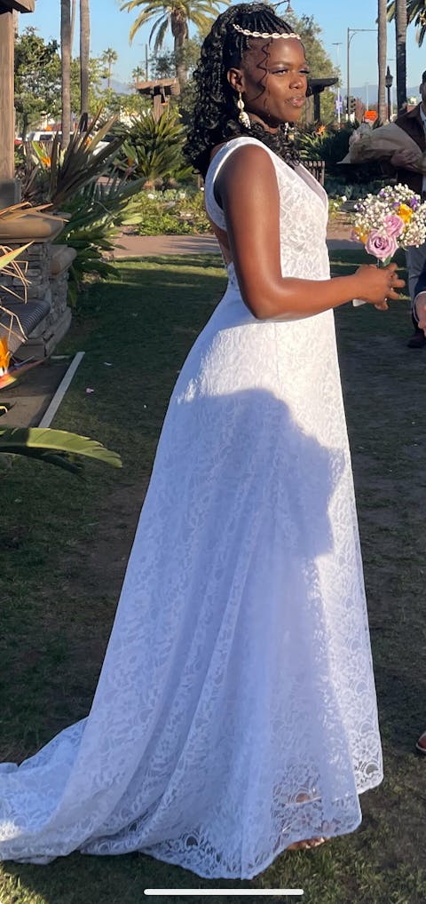 Elegant Mermaid Wedding Dress Chapel Train Sexy V-Neck Fashion Backless Vestido De Casamento