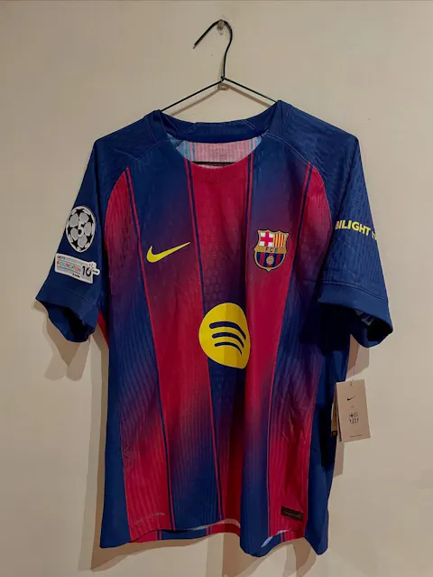 Camiseta Auténtica Barcelona 2025/26 Primera Equipación-Versión Jugador