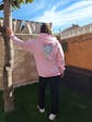 Sudadera Camperwilf® – Flecha Azul (Color Rosa)