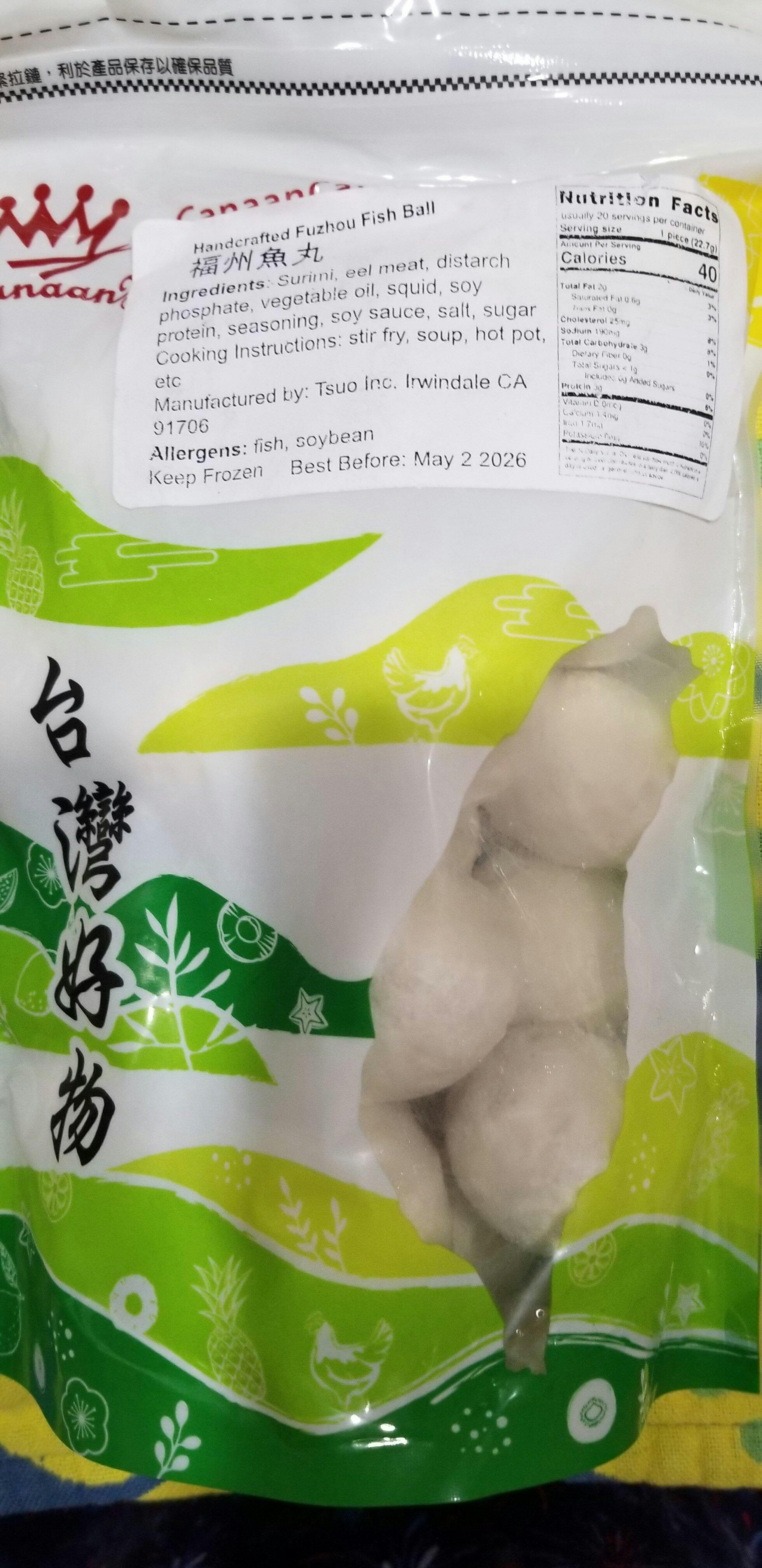 Handcrafted Fuzhou Fish Balls 16oz 福州魚丸– Canaan Foods