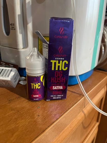 THC Liquid 89mg - OG Kush, earthy flavor & potent effects