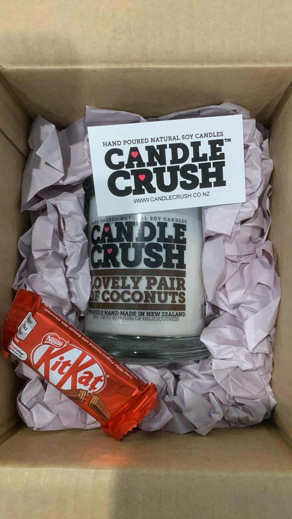 Lovely Pair of Coconuts Scented Candle Candle Crush