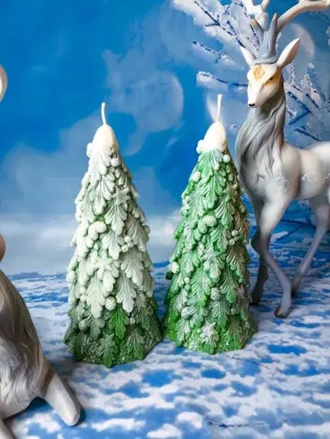 18CM Christmas Tree Silicone Candle Mold