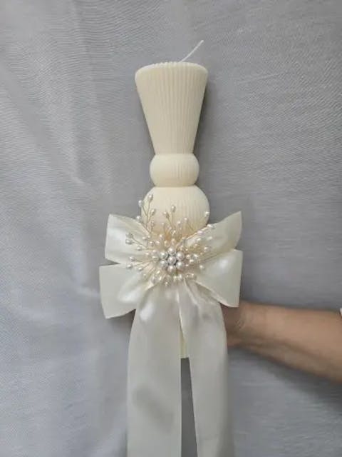 Aesthetic Roman Ribbed Pillar Candle Mold