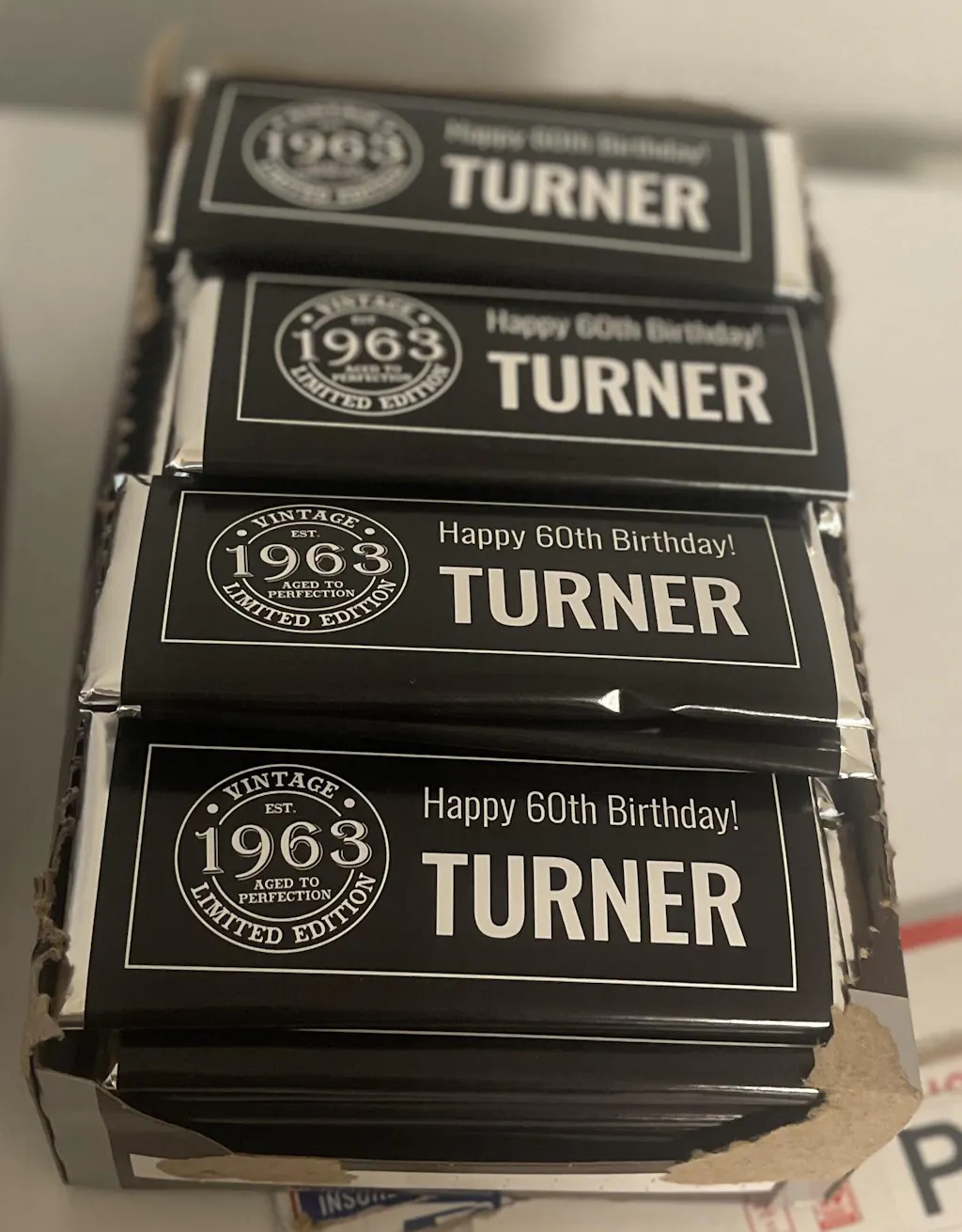 turner tobacco 50g price Vintage Logo Birthday Candy Bar Wrapper – Candy Wrapper Store