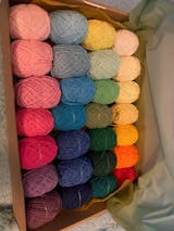 Rainbow Yarn Set, Cotton Yarn, 60 Skeins, 60x12g