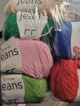 YarnArt Jeans 10 Skeins, 62 Colors, 1.75 oz / 174 yds