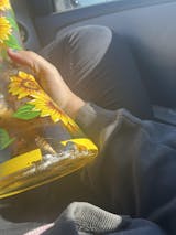 HANDPAINTED SUNFLOWER BONG