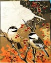Birds and Red Fruits