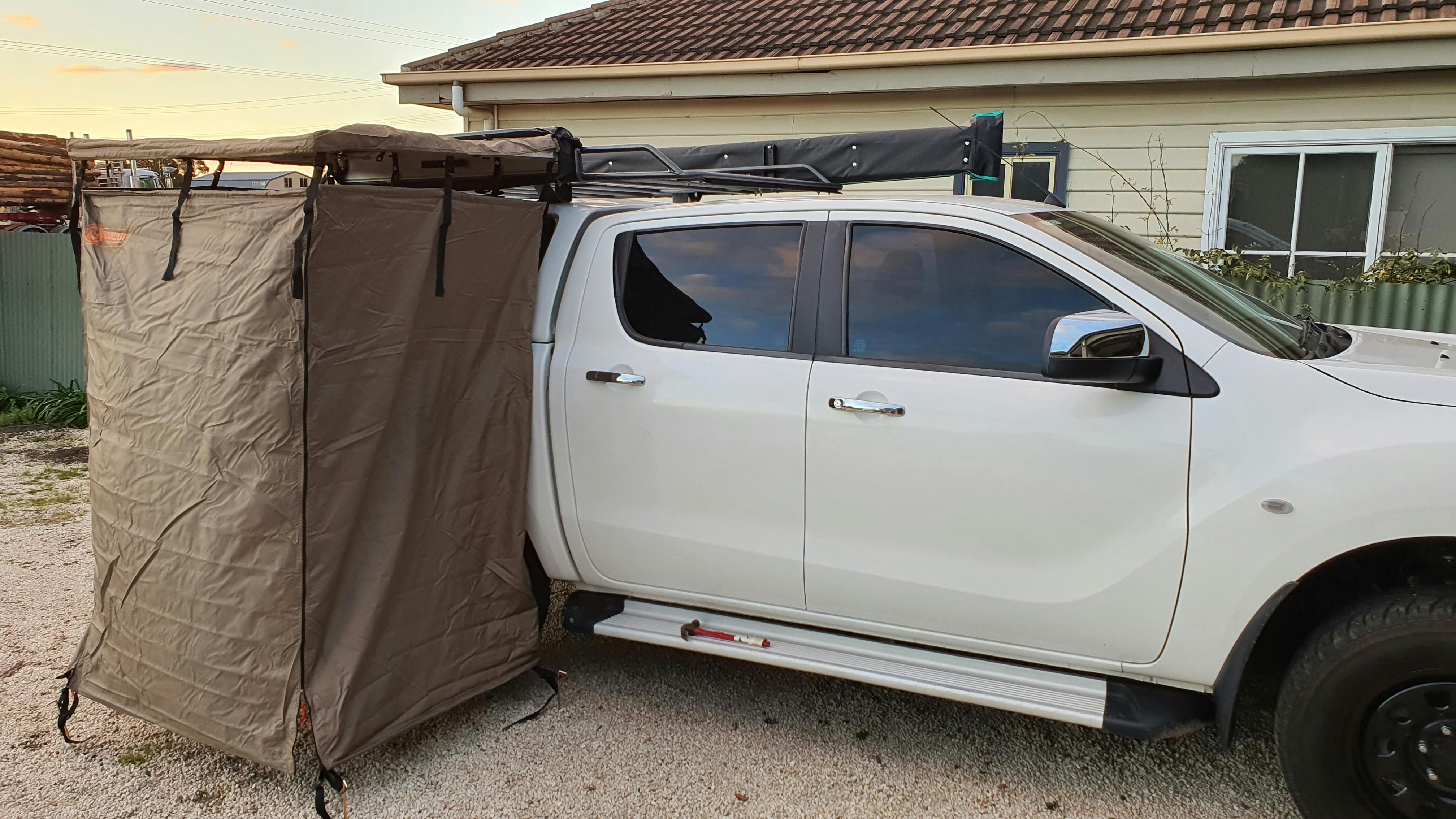 NOMAD Shower Tent Awning (Foldout) with Roof CAOS Gear