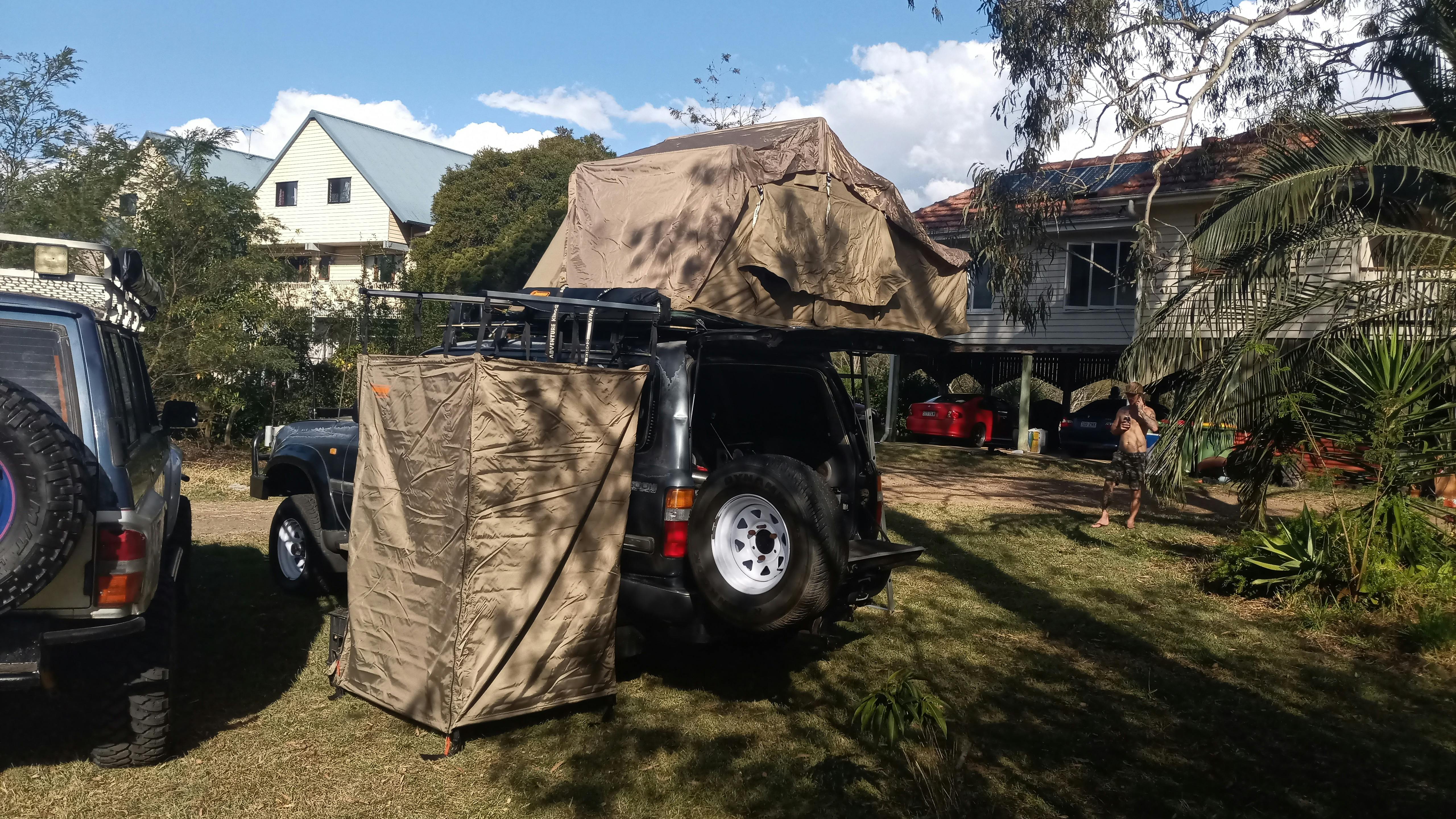 NOMAD Shower Tent Awning (Foldout) with Roof CAOS Gear