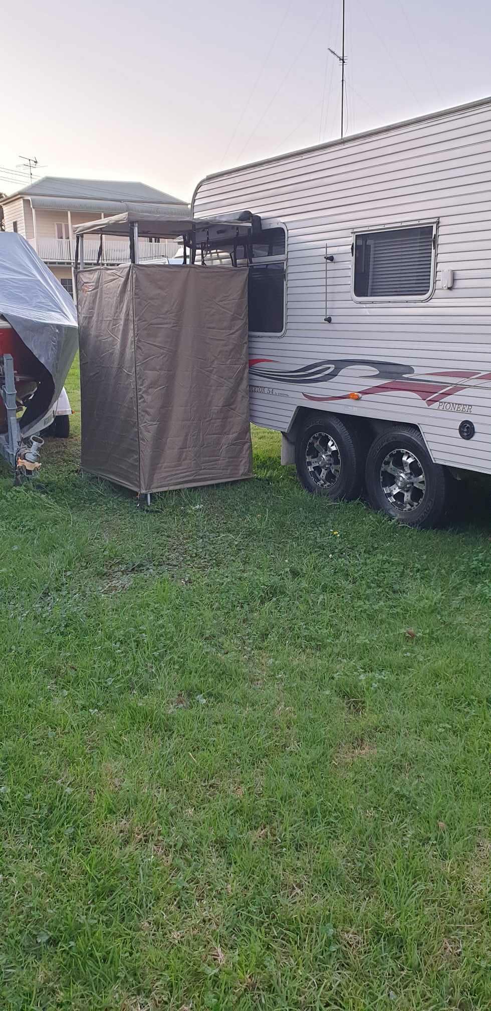 NOMAD Shower Tent Awning with Roof CAOS Gear