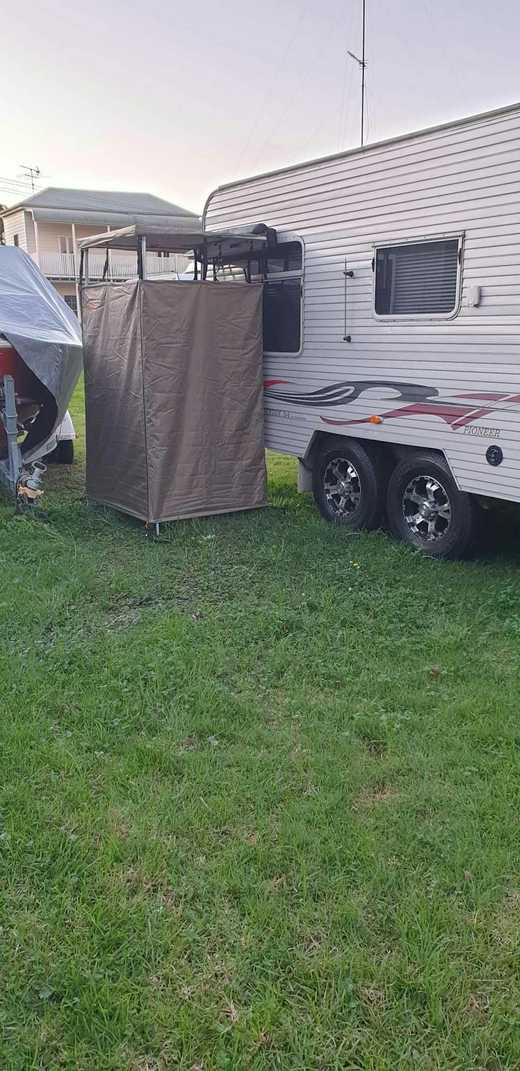 NOMAD Shower Tent Awning with Roof CAOS Gear