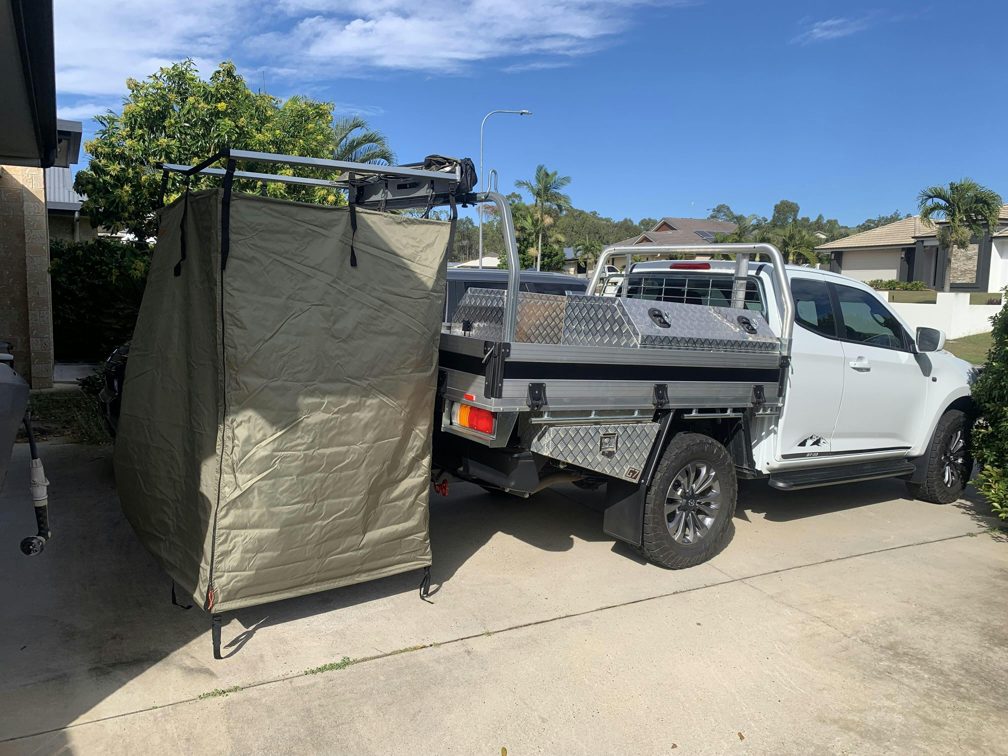 NOMAD Shower Tent Awning with Roof CAOS Gear