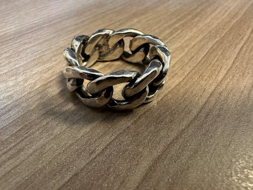 BRUCE - Kettenring aus Silber & Gold
