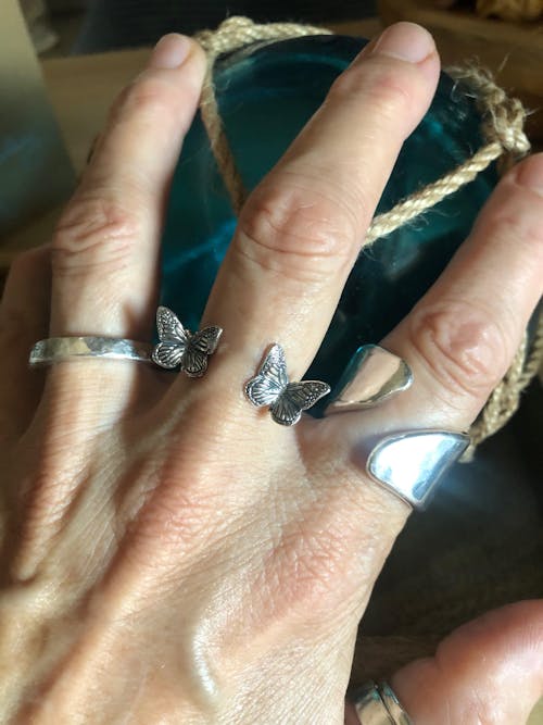 MARIPOSA- Ring mit 2 Schmetterlingen