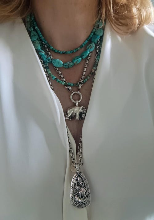 TÜRKIS Edelsteinkette - türkis - OCEAN