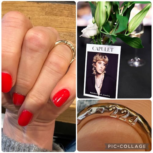 CORE Ring Big - Goldring mit Gravur