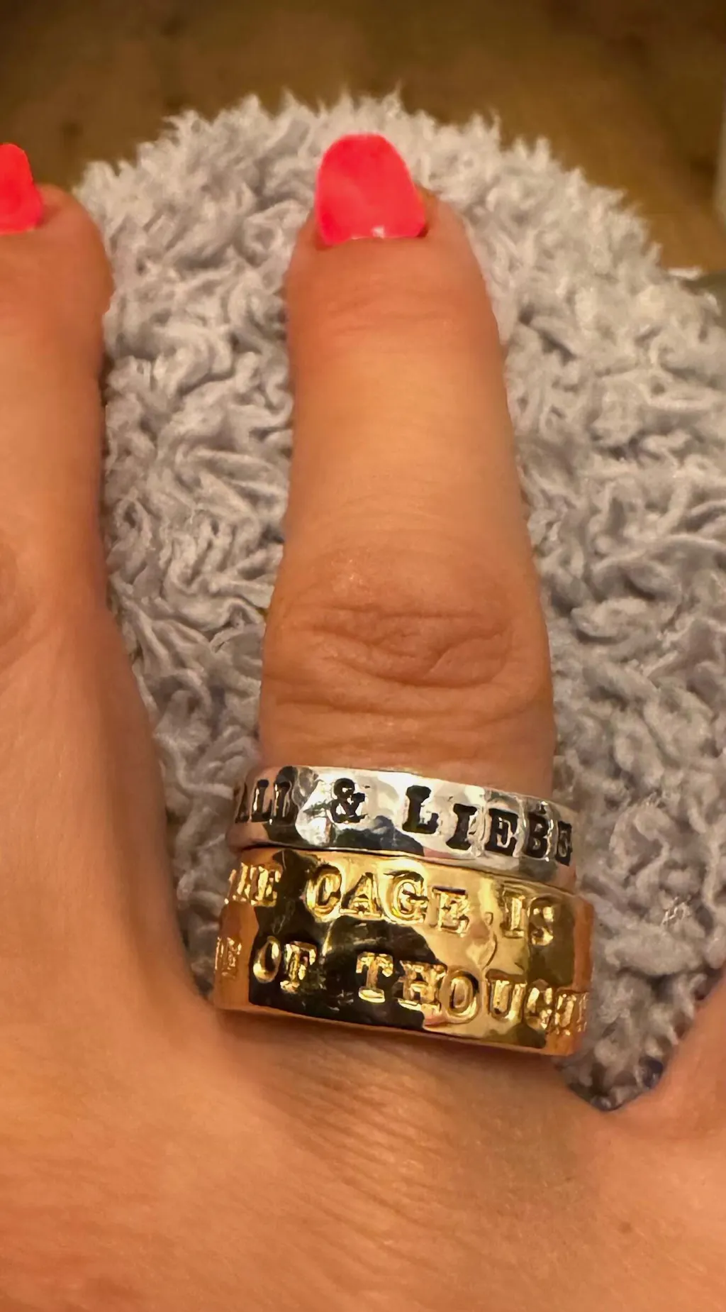 QUOTE Ring Big - Ring mit Gravur