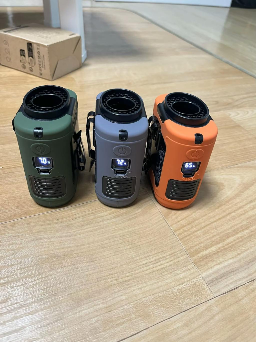 3-in-1 Waist Fan with Flashlight & Powerbank