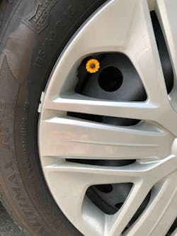 Sunflower Valve Caps