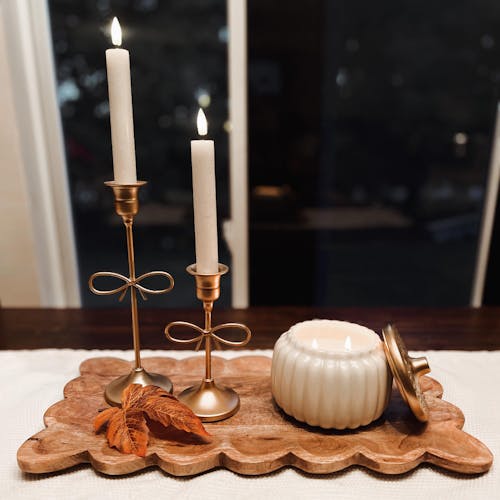 Blueberry Pumpkin Pancake - Premium IVORY Pumpkin Jar Soy Wax Candle -