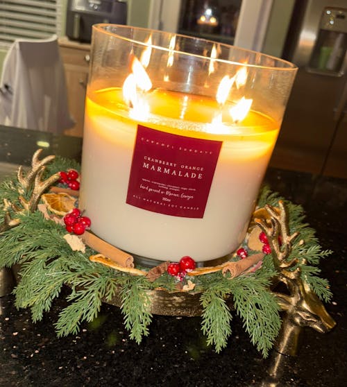 XXL 150oz 4 Wick Cranberry Orange Marmalade Candle