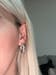 Eve Python Diamond Hoop Earrings