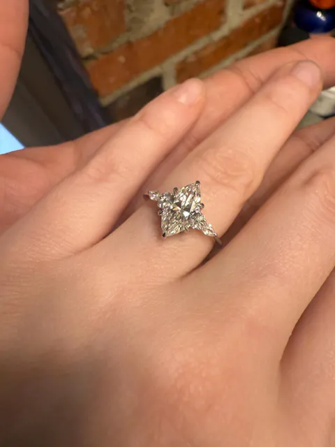 Lab Grown Marquise Diamond Ring In Muse Setting