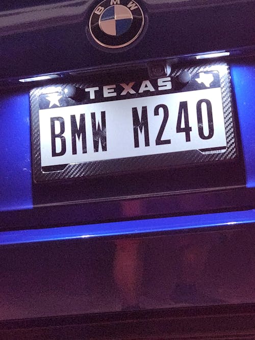 Carbon Fiber License Plate Frame - 2 Holes Angled Bottom - Gloss Finish