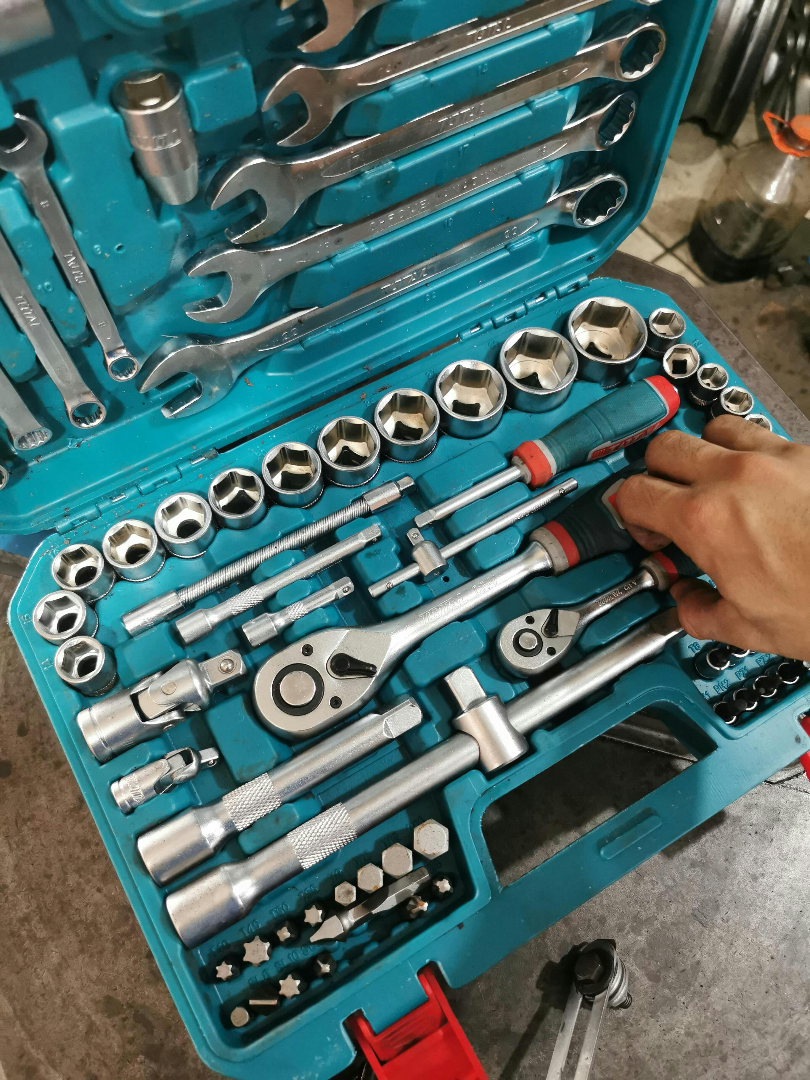 Dados Socket Ratchet Mango Kit 1/4