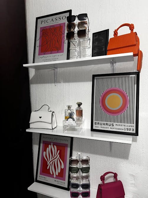 Set Bauhaus Naranja y Rosa