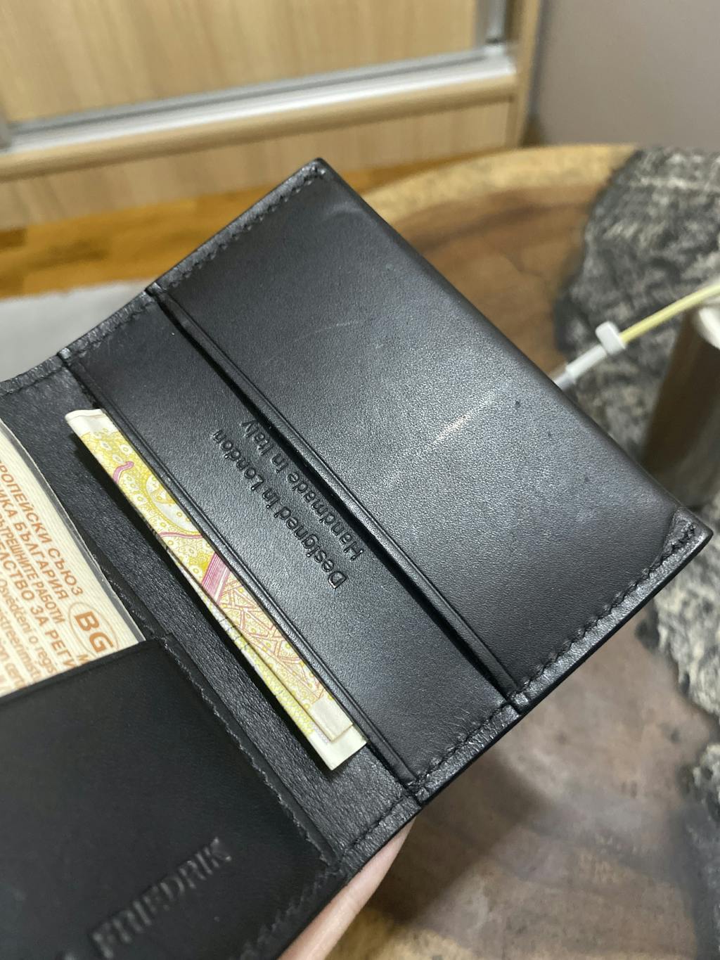 Swanfield Leather Card Wallet & Carl Friedrik™