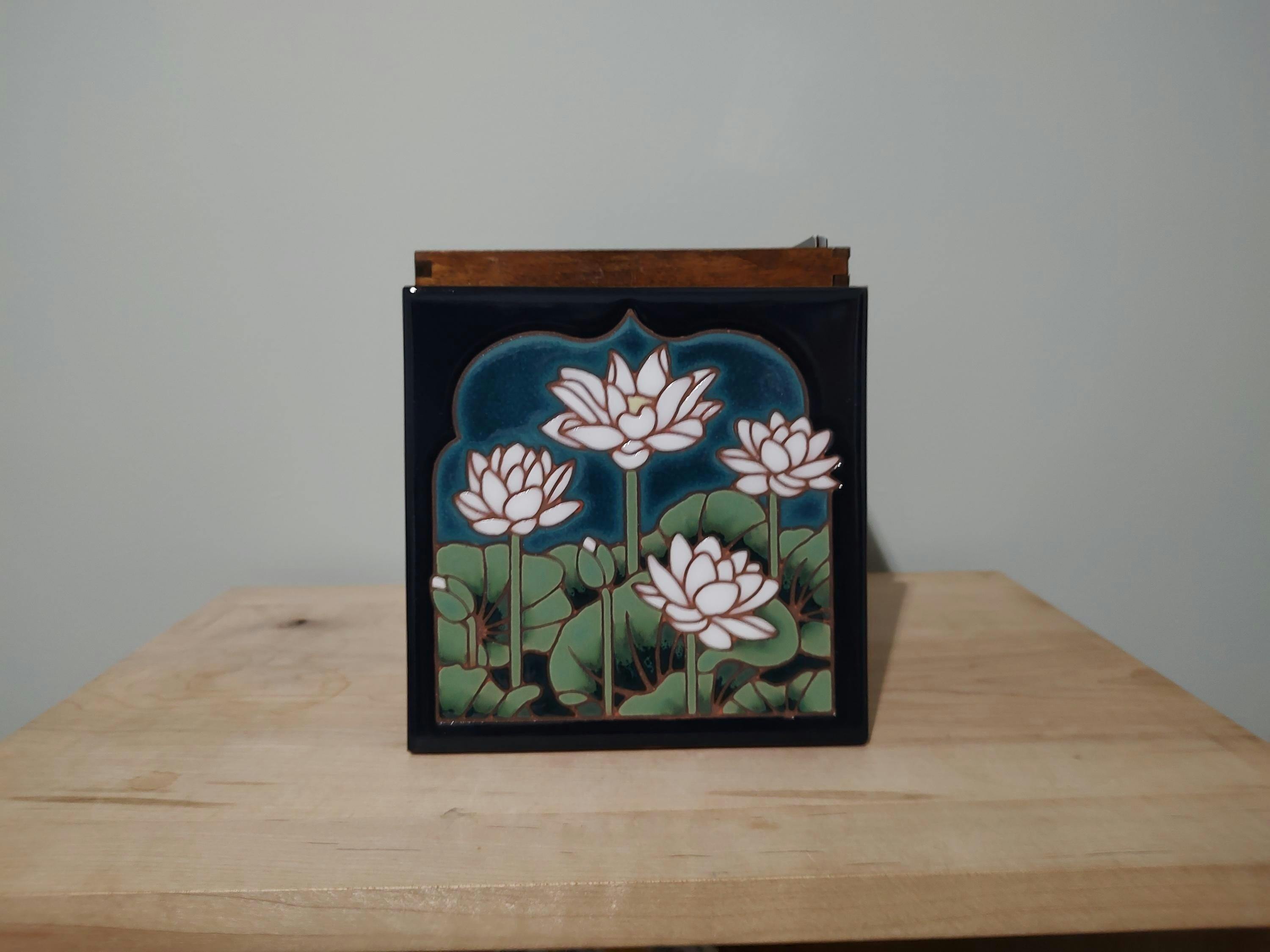 Lotus Field Tile Art Trivet – Carly Quinn Designs