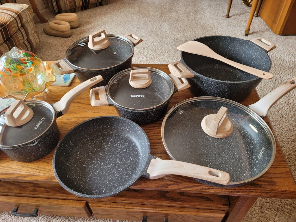 Carote Healthy Nonstick Granite 11 pcs Cookware Set Induction Ready Carote Official