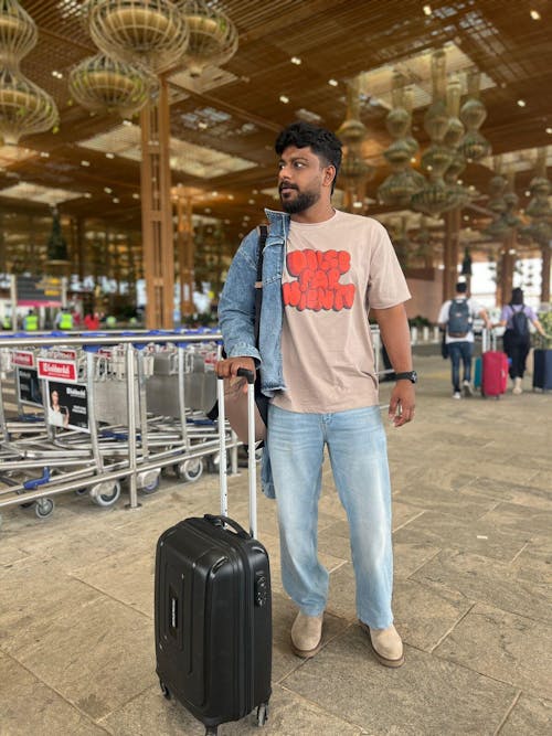 “DOLCE FAR NIENTE” PUFF PRINT RELAXED CUT HEAVY WEIGHT-UNISEX