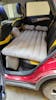 Cream Inflatable Car Air Bed Mattress with Air Pump, Two Pillow And Carry Bag