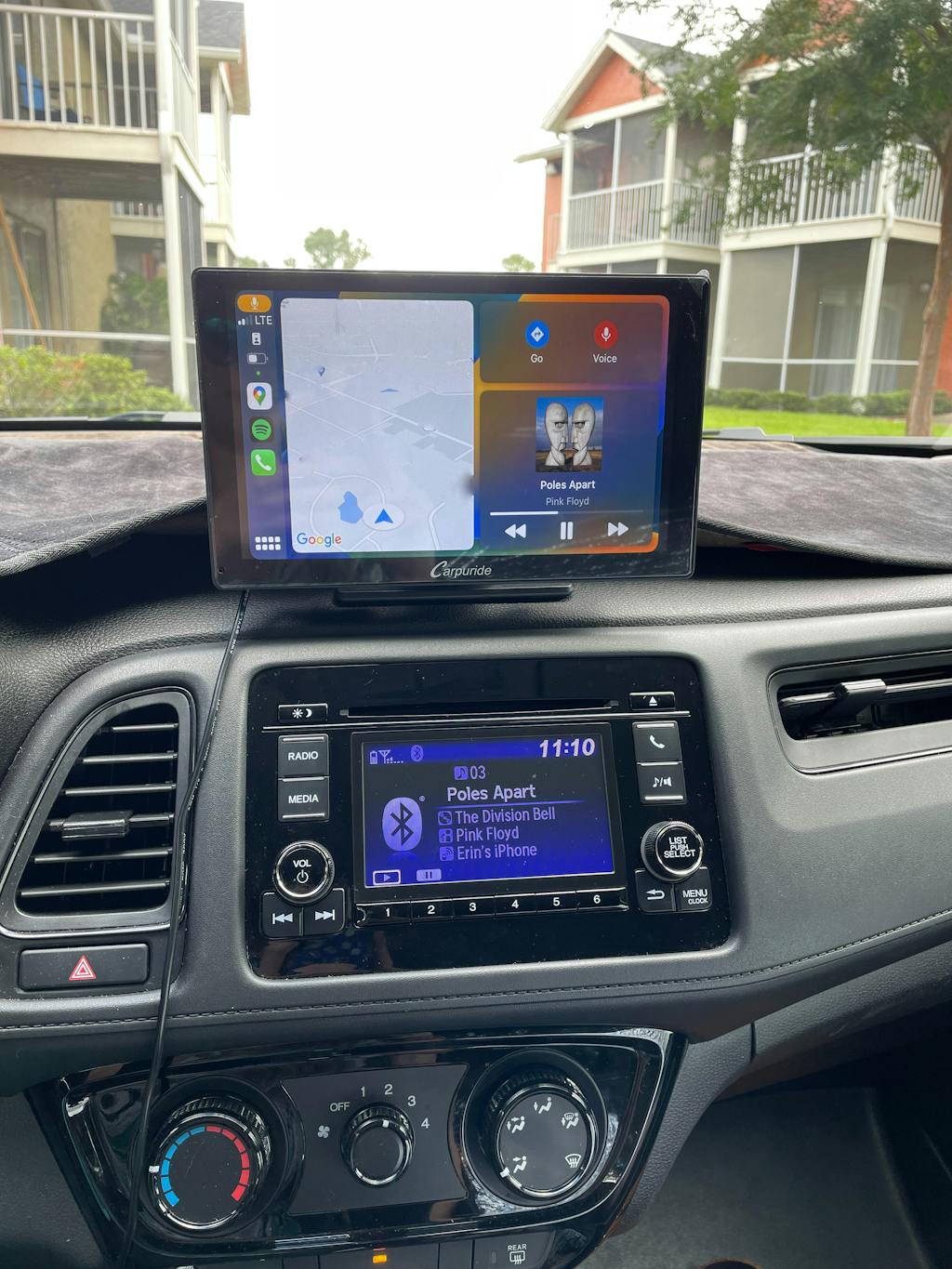 CARPURIDE Wireless Portable Car Stereo, support Google and Siri Assist