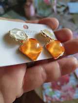 Women’s Round & Square Crystal Stone Drop Earrings – Bright Colorful Dangle Jewelry