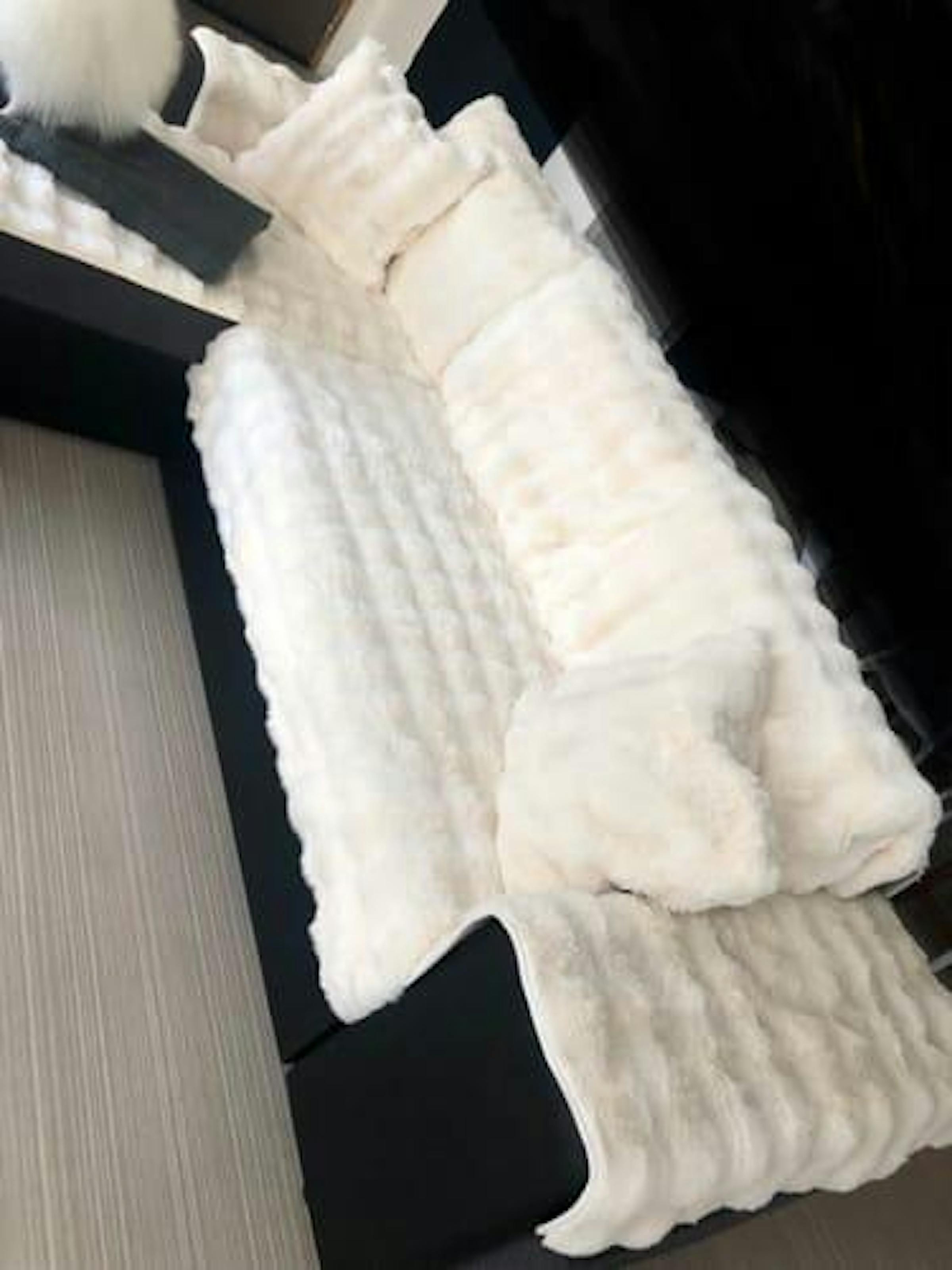 Housse de canapé antidérapante en polaire douce et épaisse - Nuage de douceur