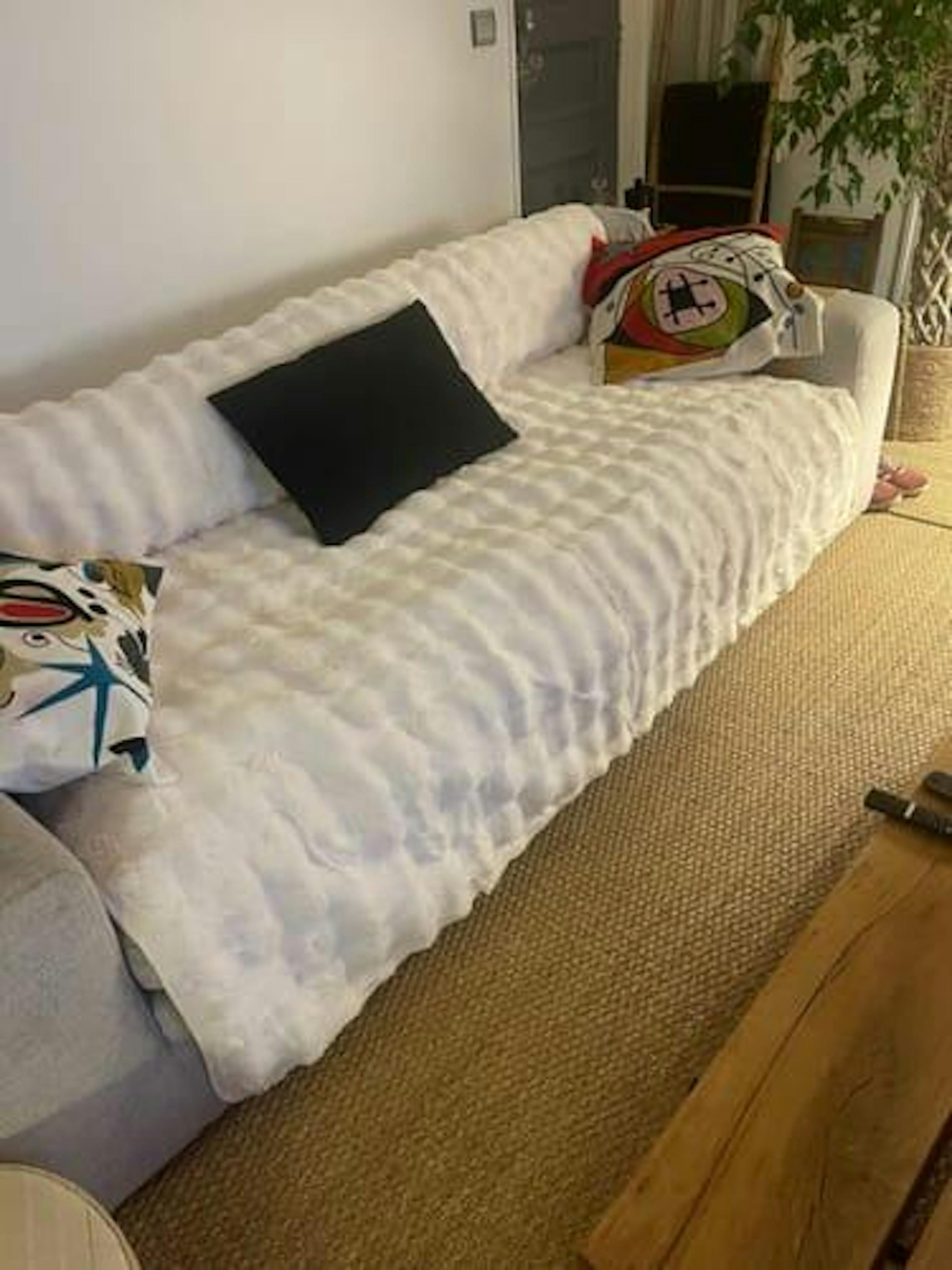 Jeté de canapé luxe grande taille "Nuage de douceur"