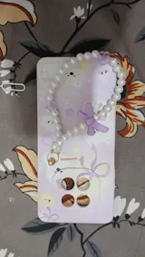 Purple Cherry Puff Chain Case