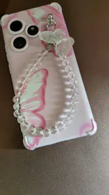Blush Butterfly Chain Case