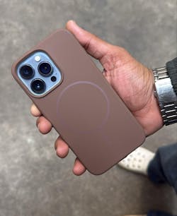 iPhone Premium Dark Brown Silicone MagSafe Case – Premium Soft Touch Cover