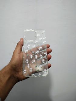 Tiny Pink Flower Clear Case – Soft Aesthetic Phone Cover