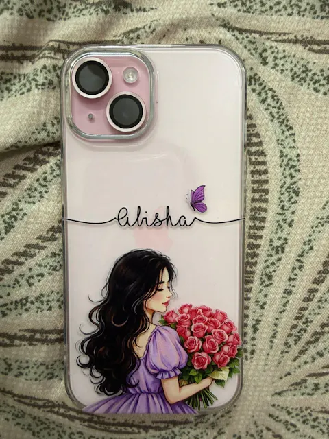 Personalized Name Butterfly Girl Phone Case – Custom Floral Cover