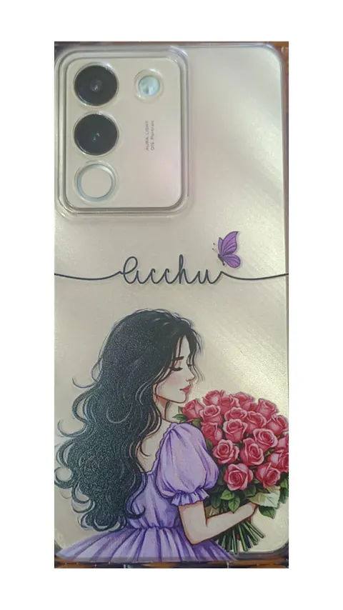 Personalized Name Butterfly Girl Phone Case – Custom Floral Cover